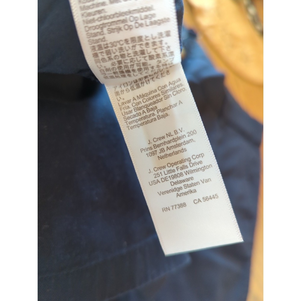 NWT Women's J Crew‎ Chino Shorts Size 2 NEW With Tags 7" Navy Blue Slash Pockets - Picture 5 of 8